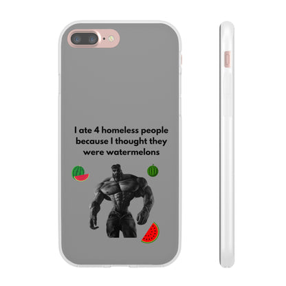 "I ate 4 homeless people" High Quality Phone Cases