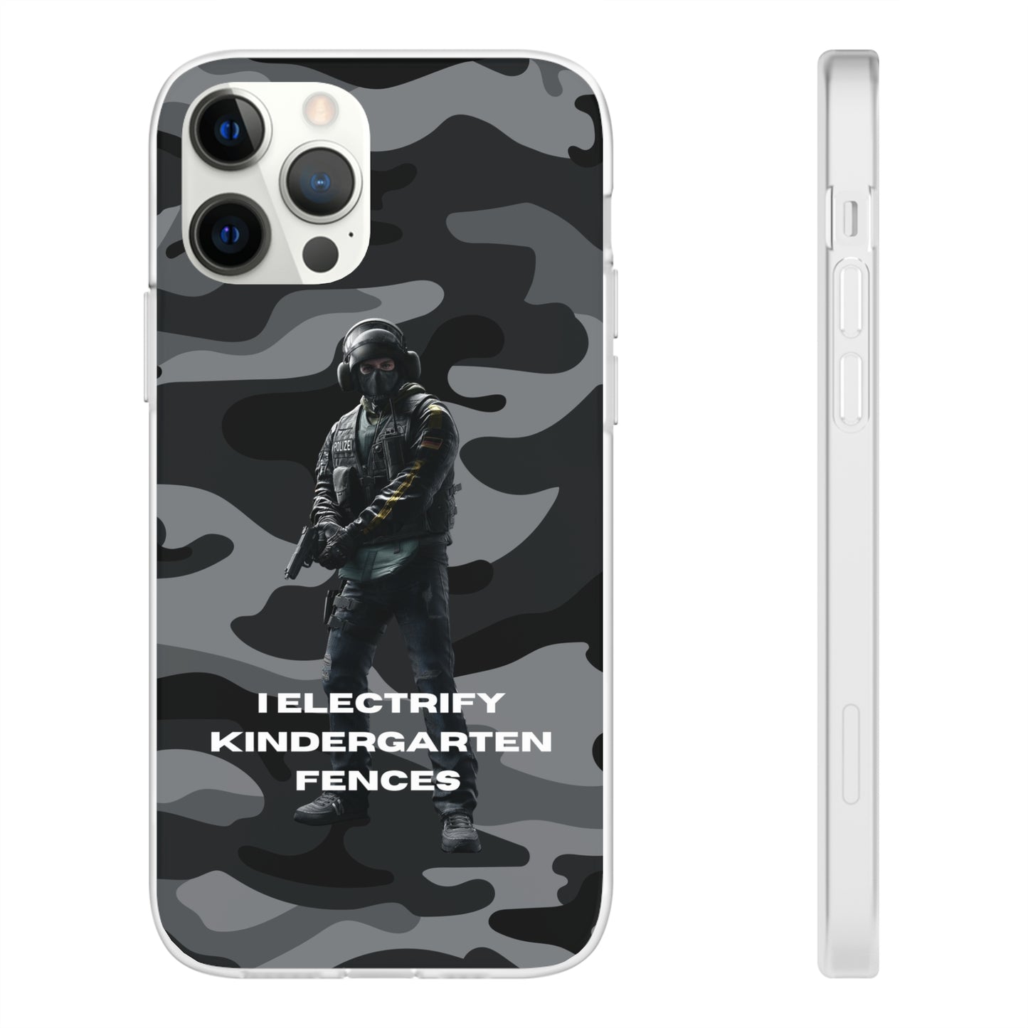 "I electrify kindergarten fences" High Quality Phone Case