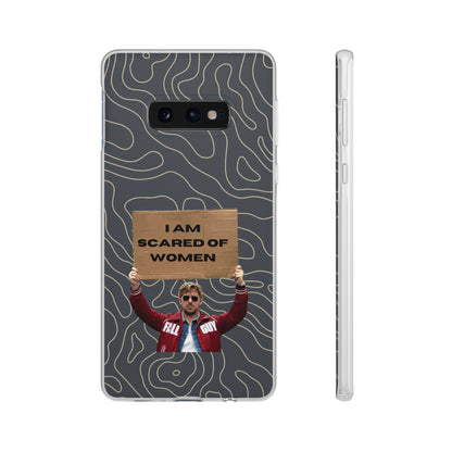 "I am scared of women" High Quality Phone Case