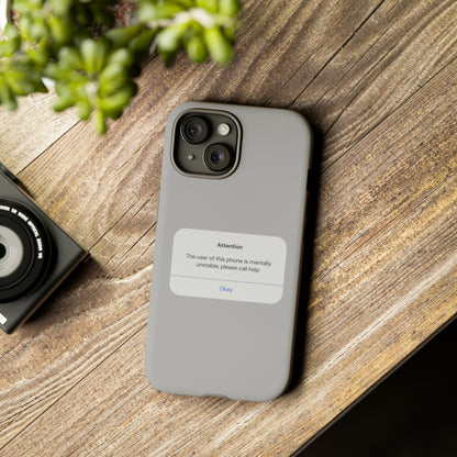 "Attention Notification" Premium Quality Phone Case