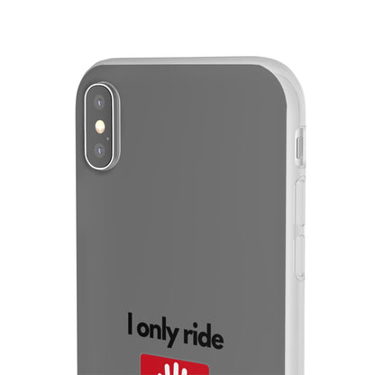 "I only ride where my life is at risk" High Quality Phone Case