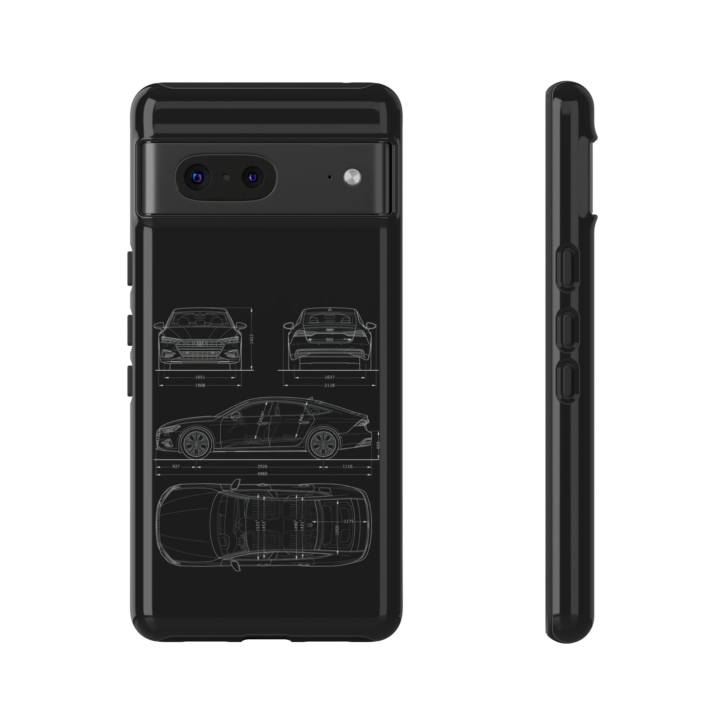 "Car Blueprint RS7" Premium Quality Phone Case