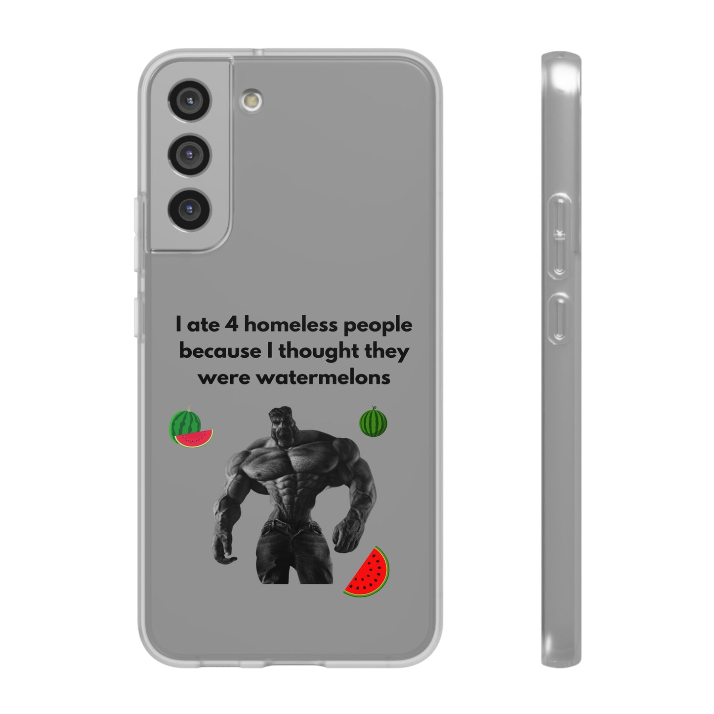 "I ate 4 homeless people" High Quality Phone Cases