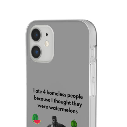 "I ate 4 homeless people" High Quality Phone Cases