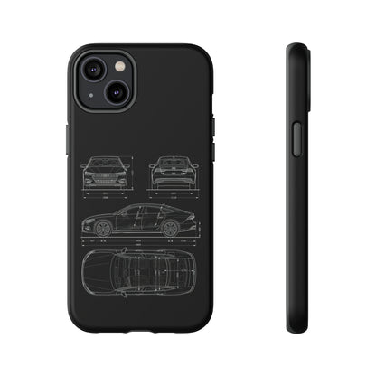 "Car Blueprint RS7" Premium Quality Phone Case