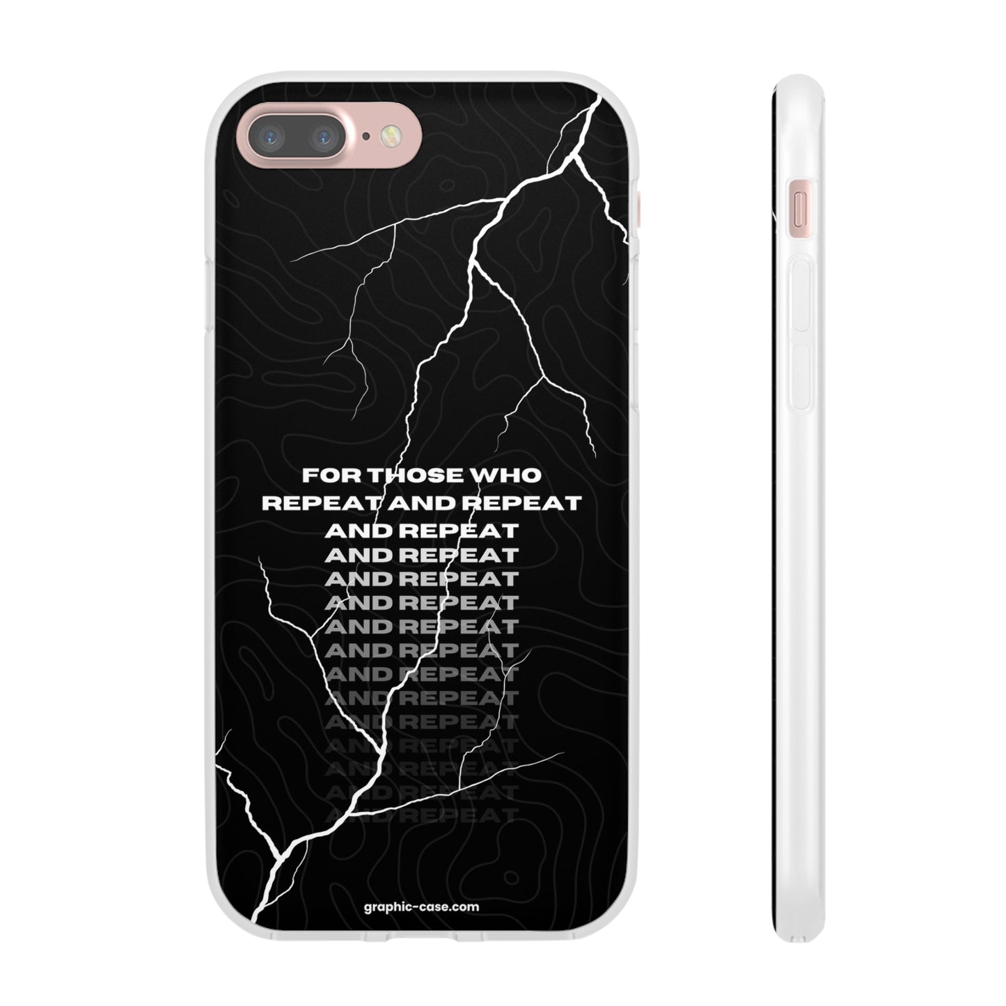 "For those who repeat and repeat..." High Quality Phone Case