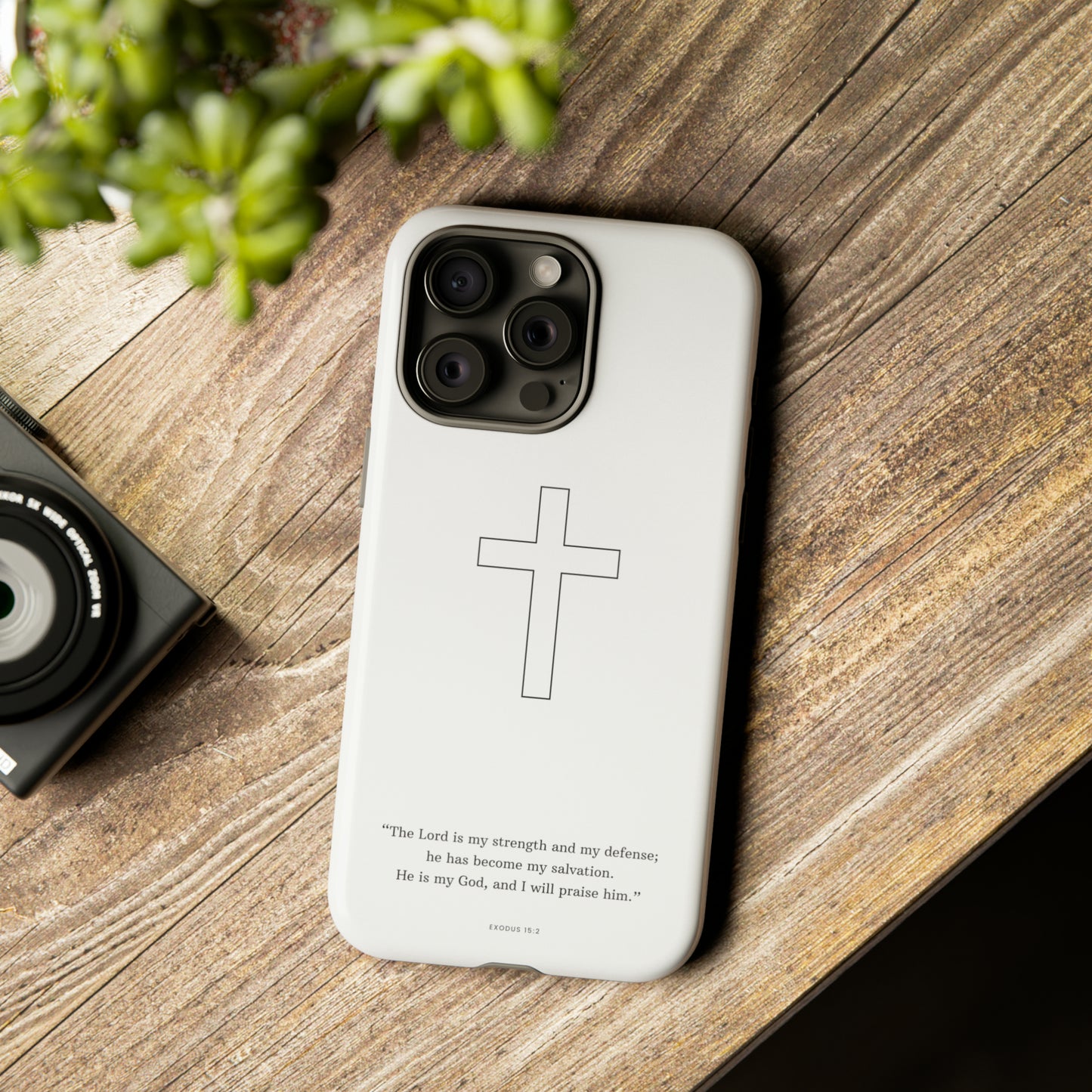 "Exodus 15:2" Premium Quality Phone Case