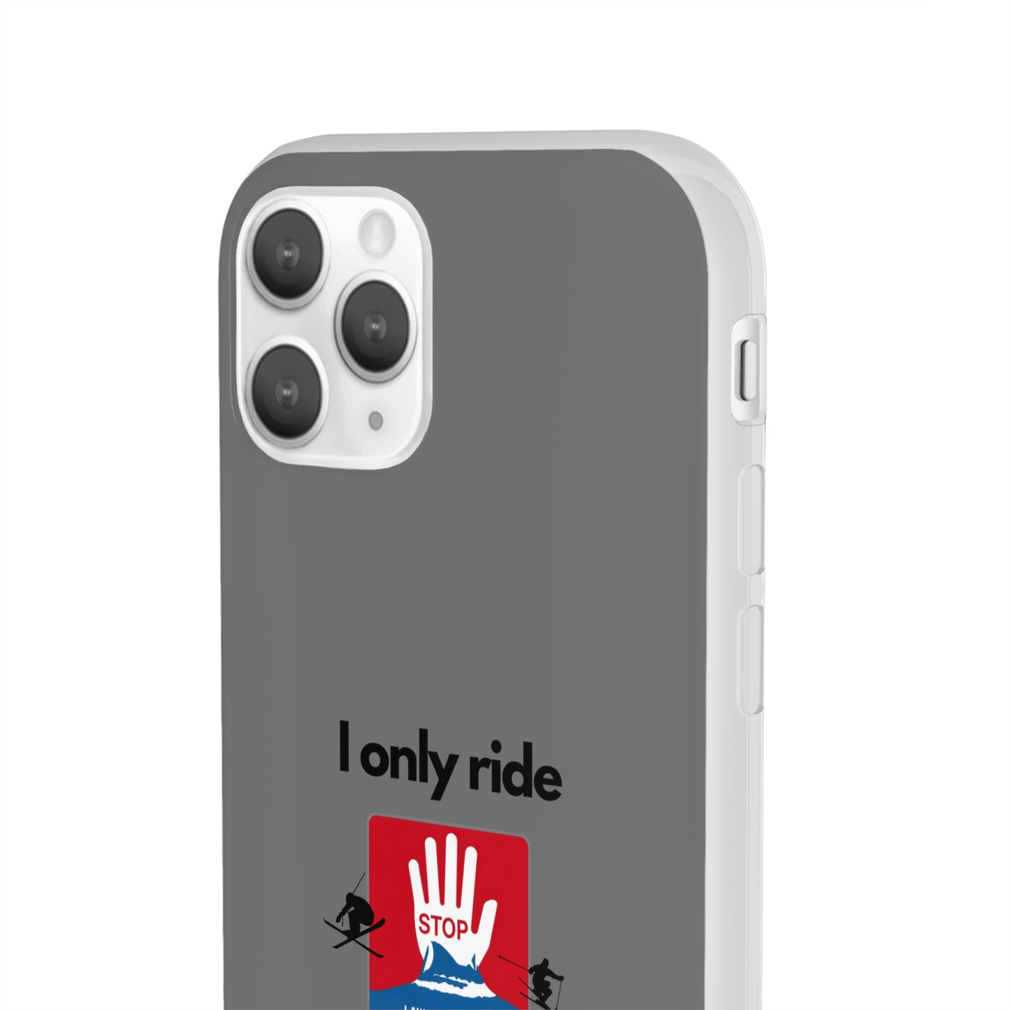 "I only ride where my life is at risk" High Quality Phone Case