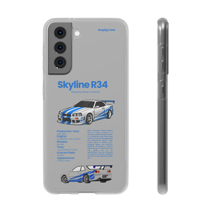 "Skyline R34" High Quality Phone Cases