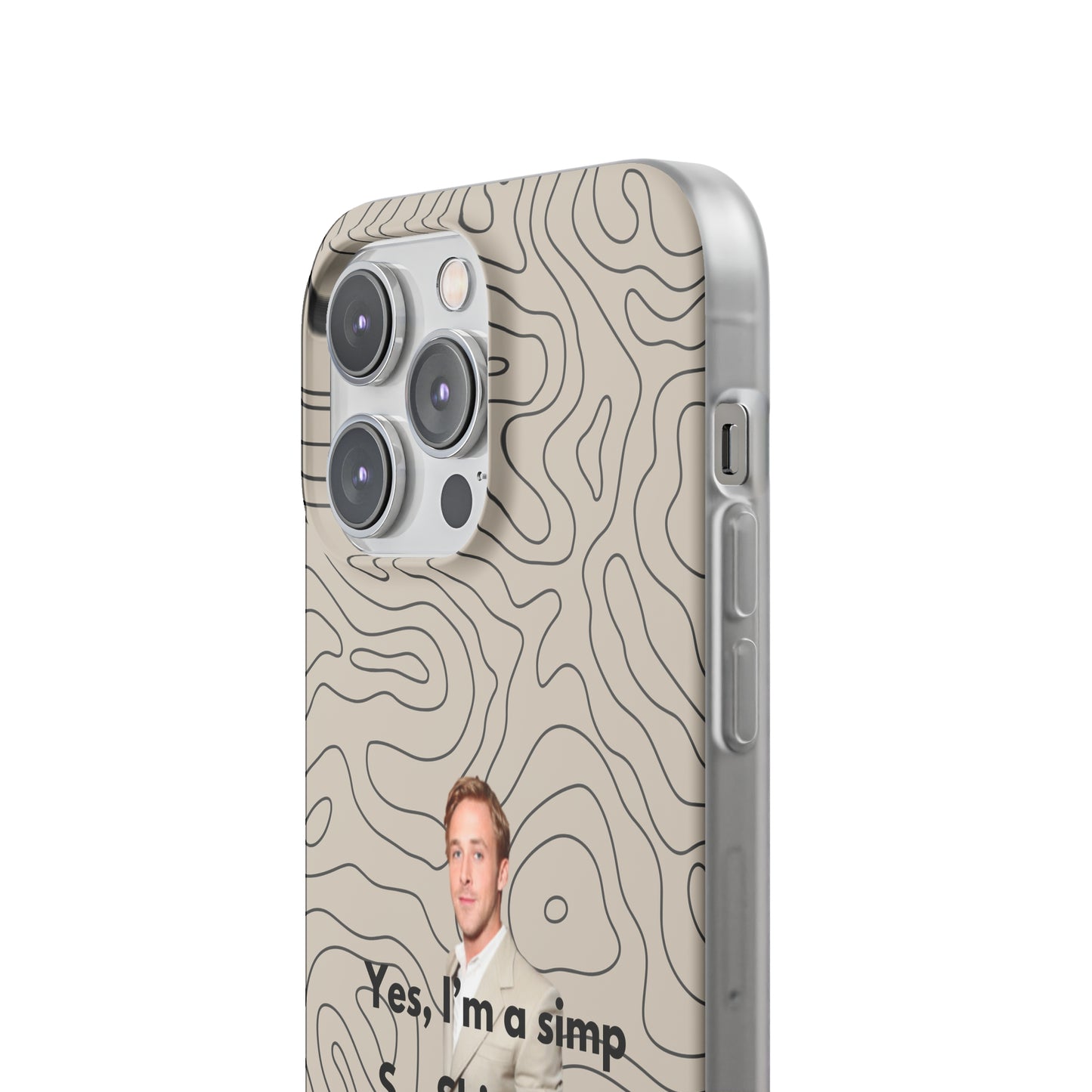 "Yes, I'm a simp" High Quality Phone Case