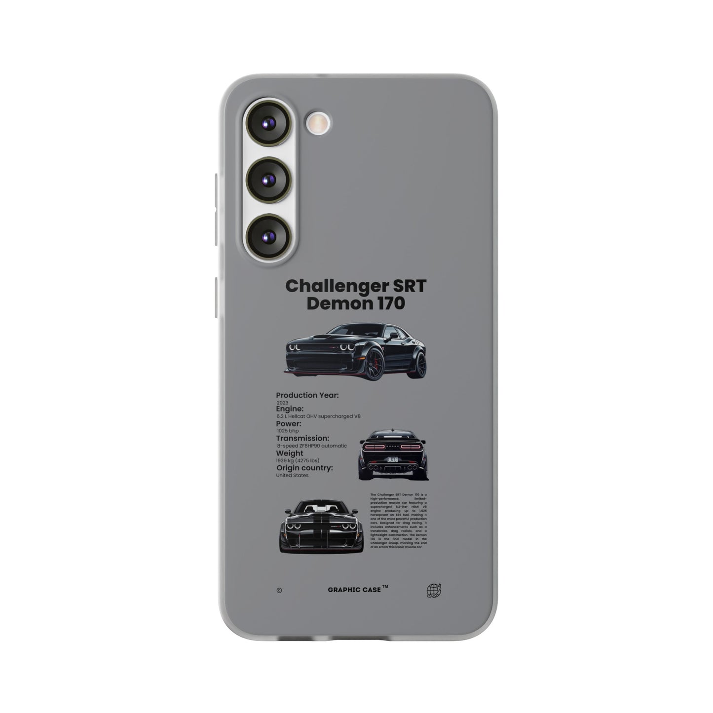 "Challenger SRT Demon 170" High Quality Phone Case