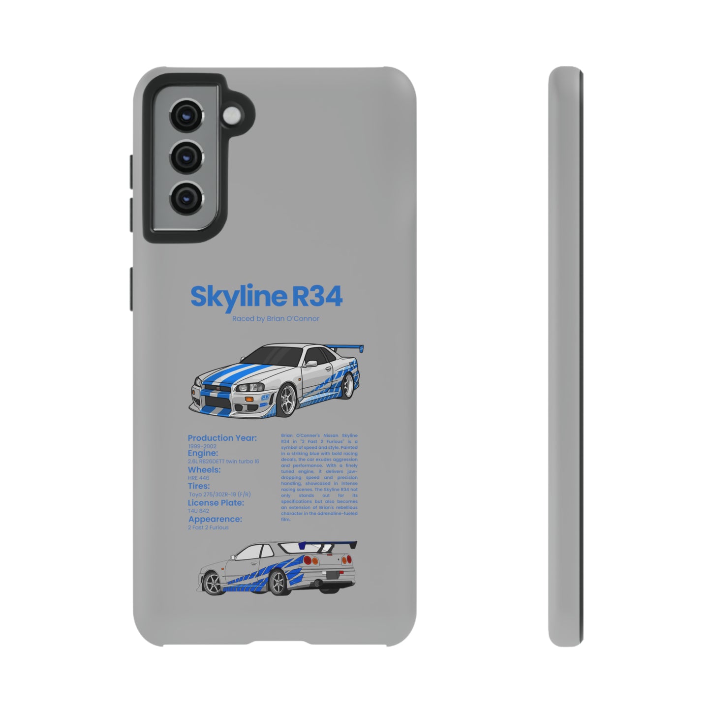 "Skyline R34" Premium Quality Phone Case