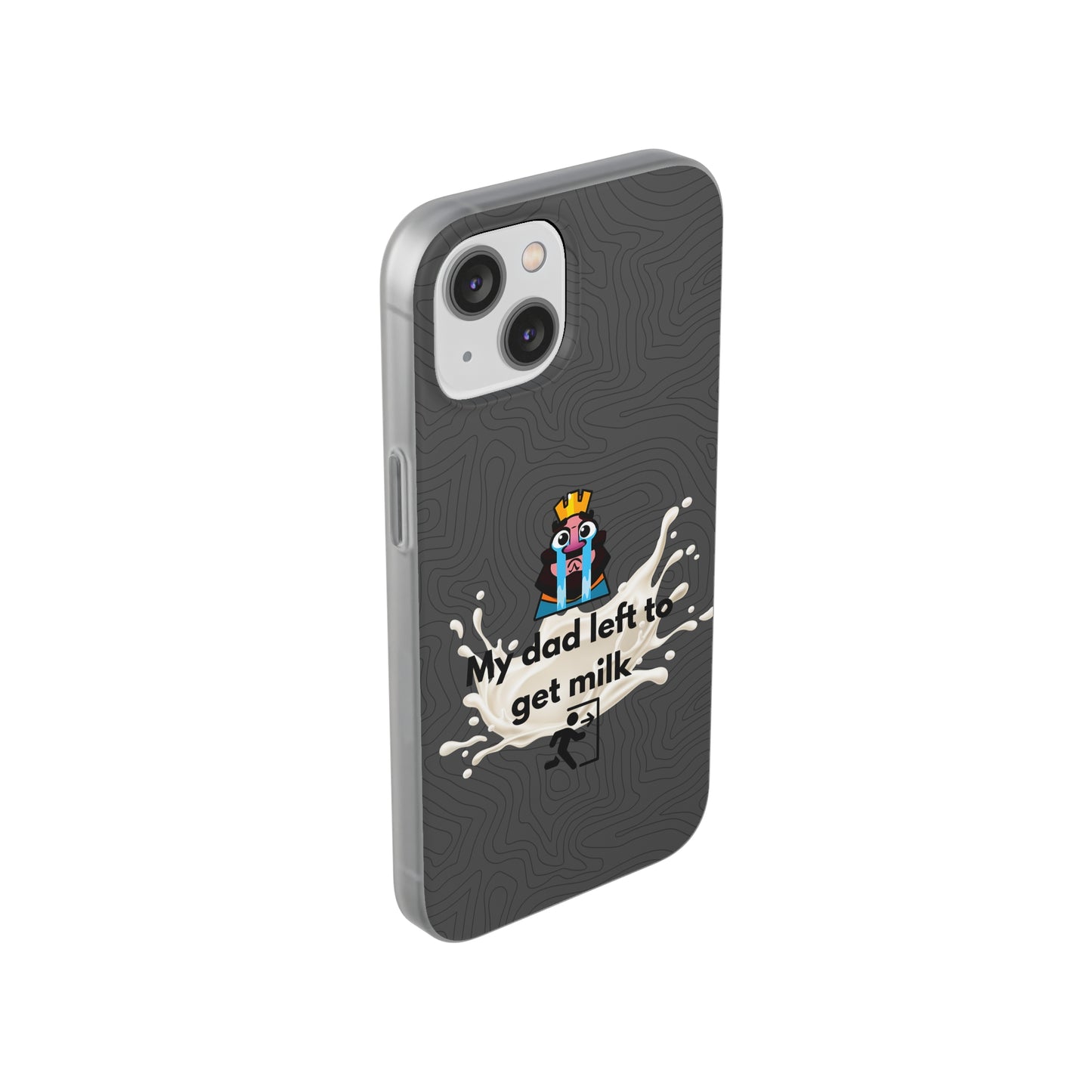 "My dad left to get milk" High Quality Phone Case