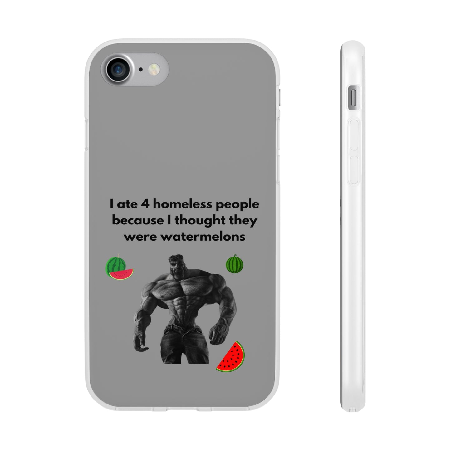 "I ate 4 homeless people" High Quality Phone Cases