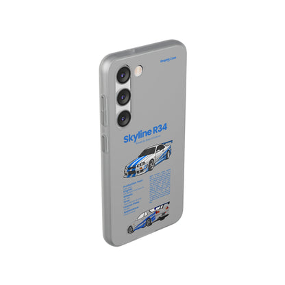 "Skyline R34" High Quality Phone Cases