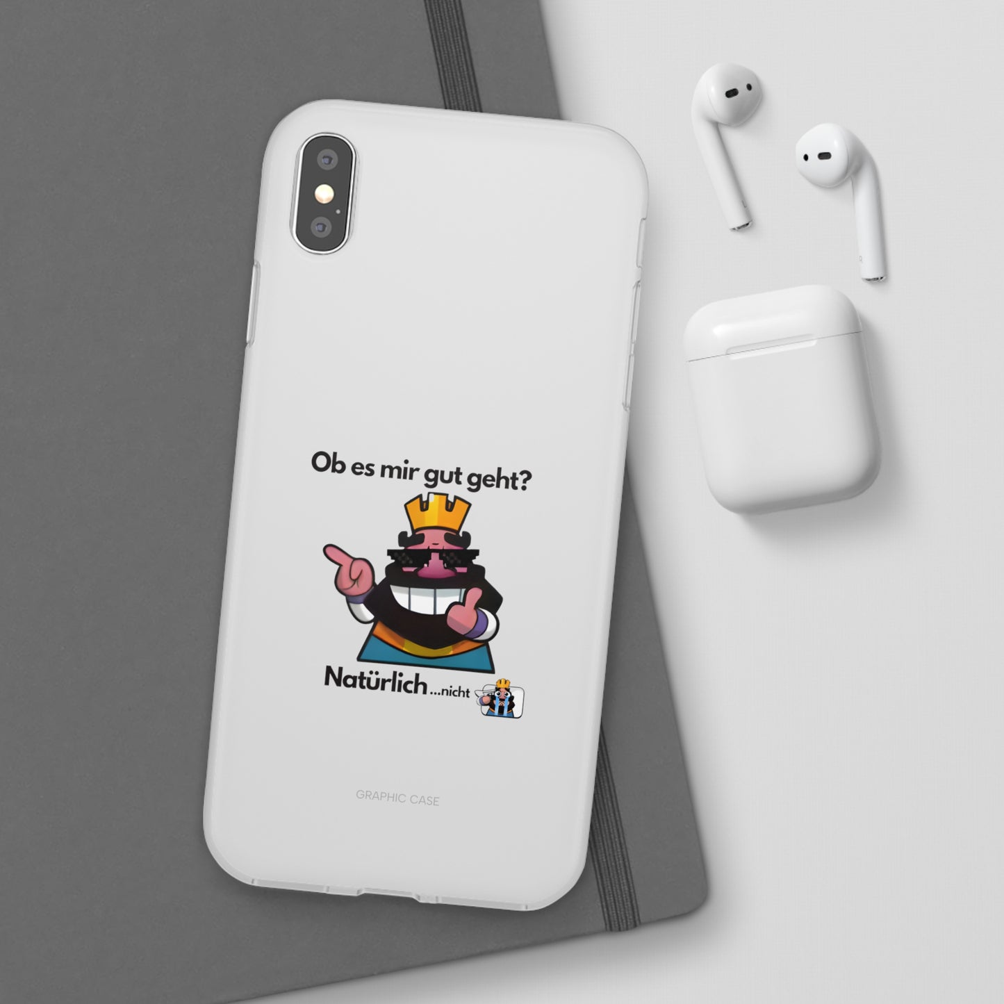 "Ob es mir gut geht? Natürlich... nicht" High Quality Phone Case