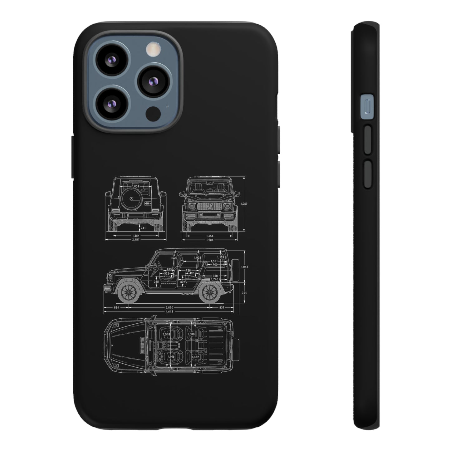 "Wagon Blueprint" Premium Quality Phone Case