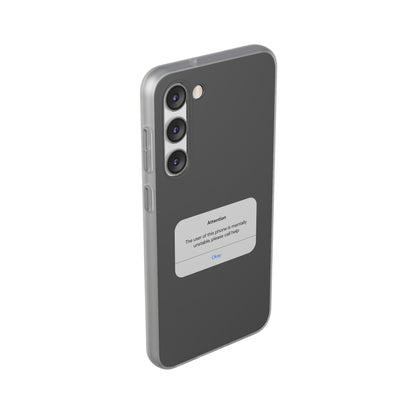 "Attention Notification" High Quality Phone Case