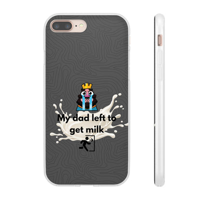 "My dad left to get milk" High Quality Phone Case