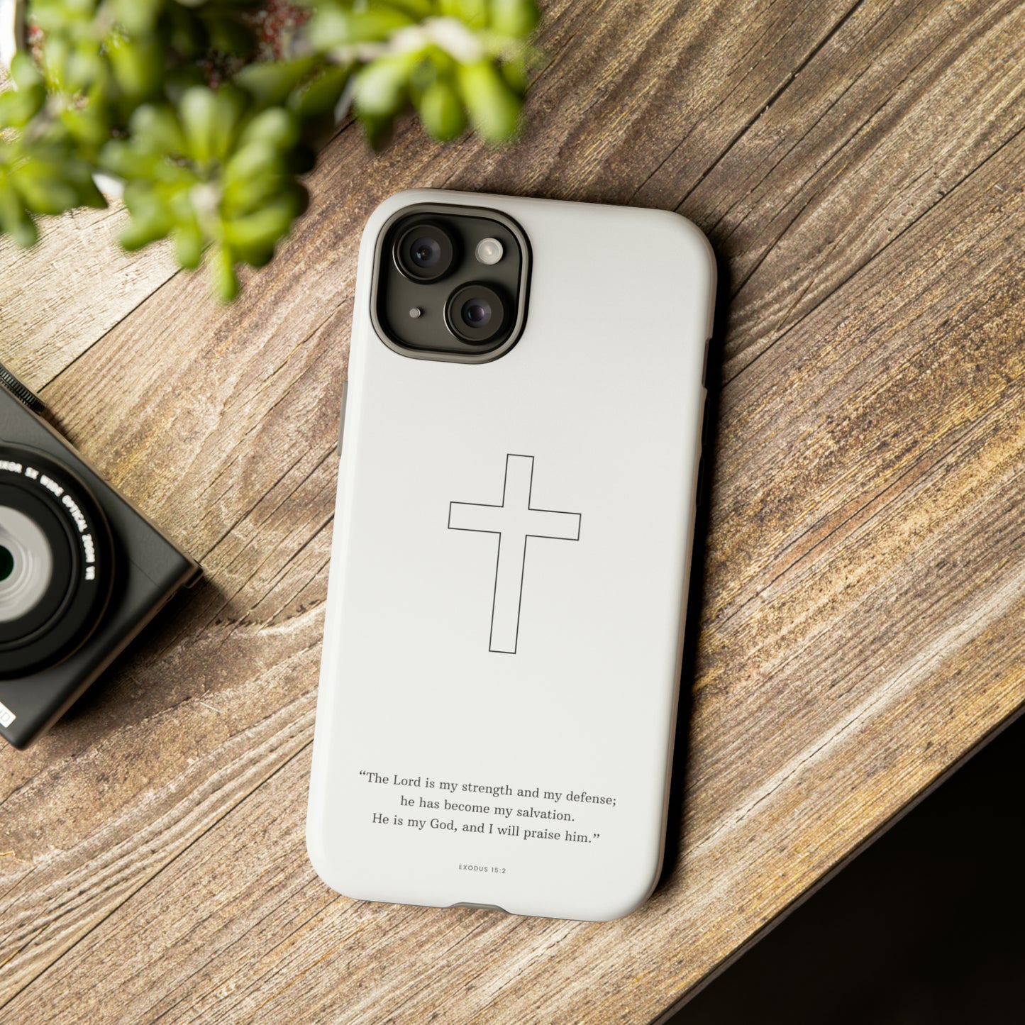 "Exodus 15:2" Premium Quality Phone Case