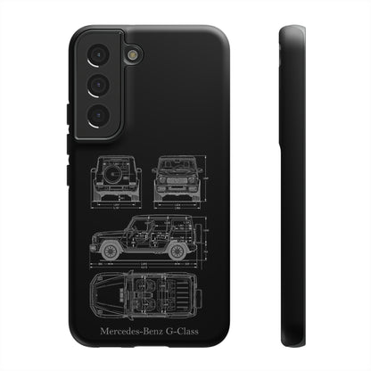 "Wagon Blueprint" Premium Quality Phone Case