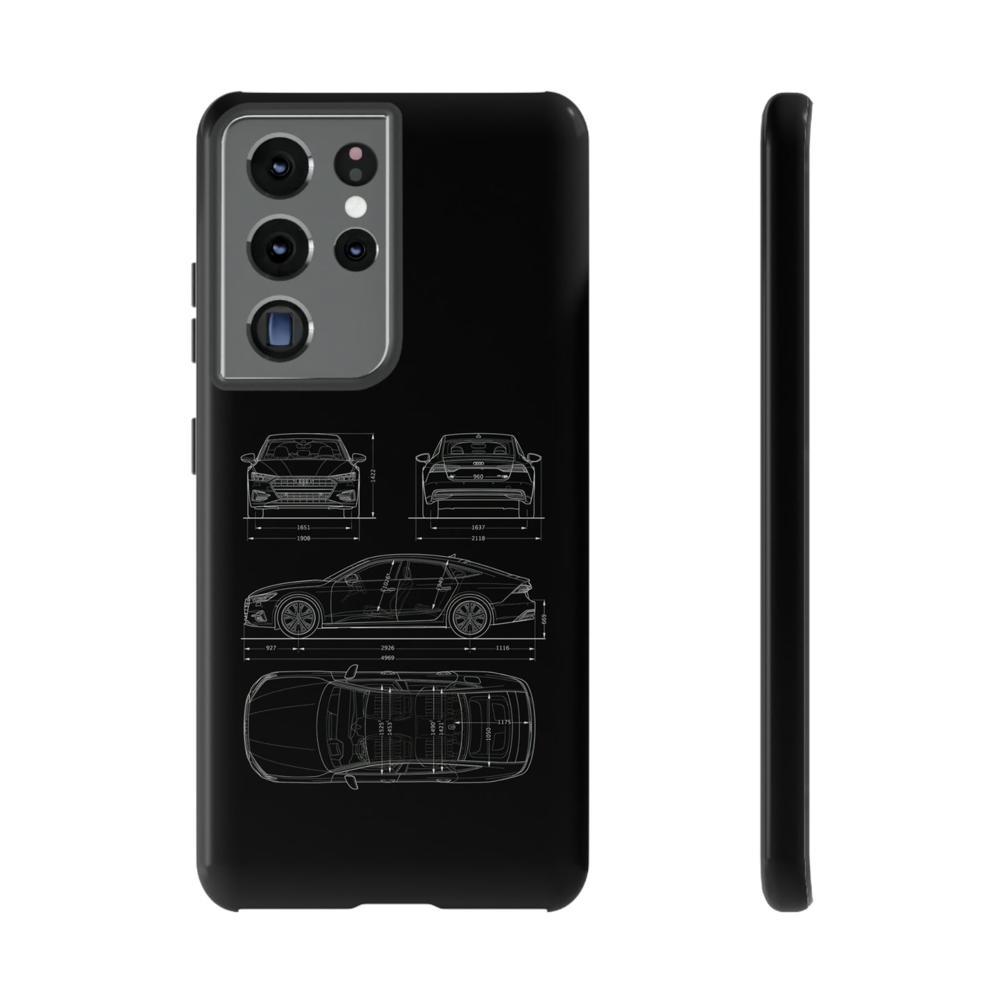 "Car Blueprint RS7" Premium Quality Phone Case