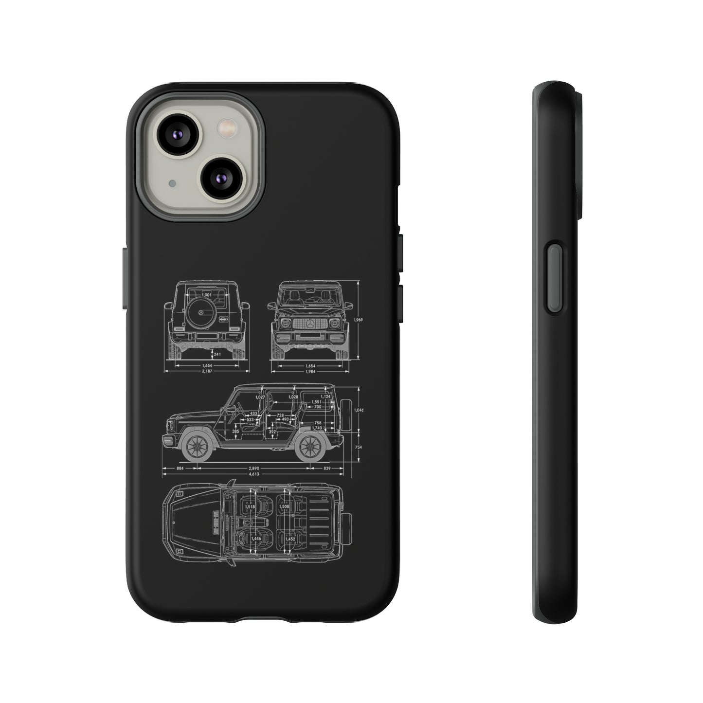 "Wagon Blueprint" Premium Quality Phone Case