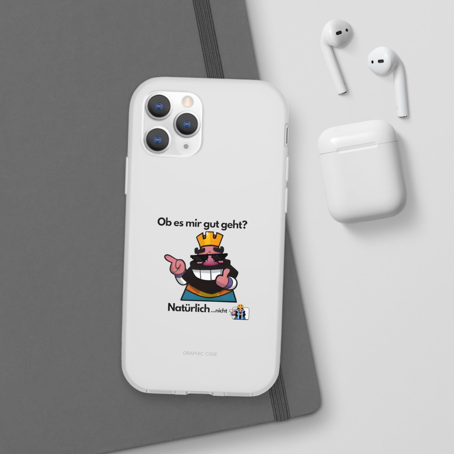 "Ob es mir gut geht? Natürlich... nicht" High Quality Phone Case