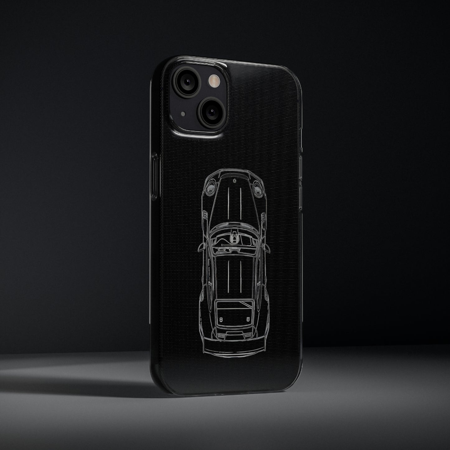 "Car Blueprint" High Quality Phone Case