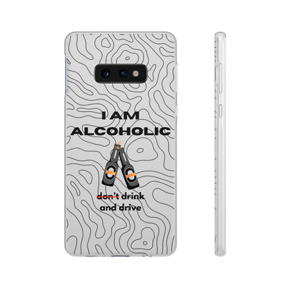 "I am alcoholic" High Quality Phone Case