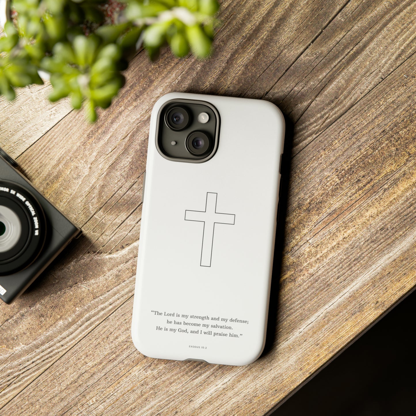 "Exodus 15:2" Premium Quality Phone Case