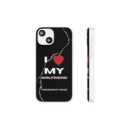 "I love my voices in my head" High Quality Phone Case