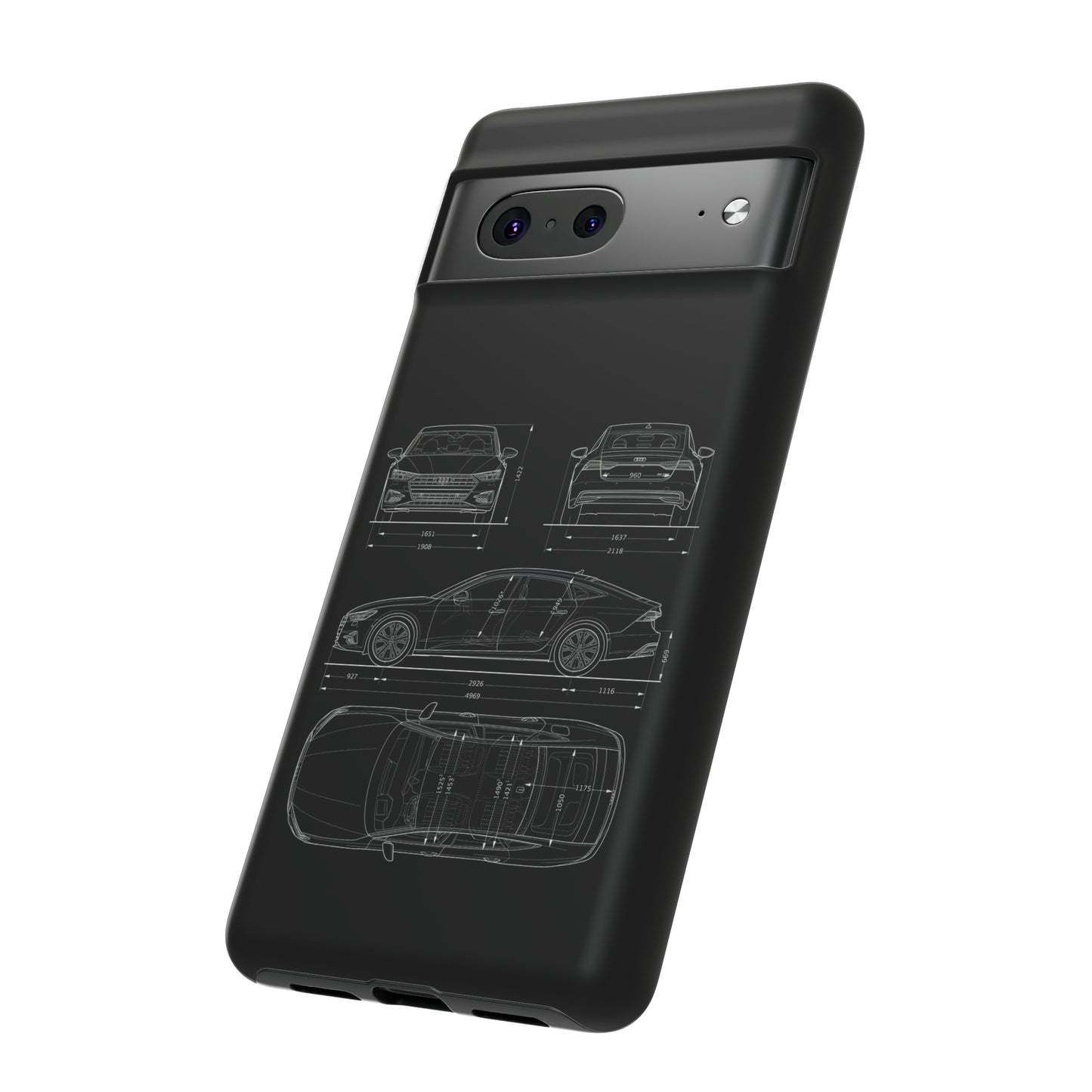 "Car Blueprint RS7" Premium Quality Phone Case