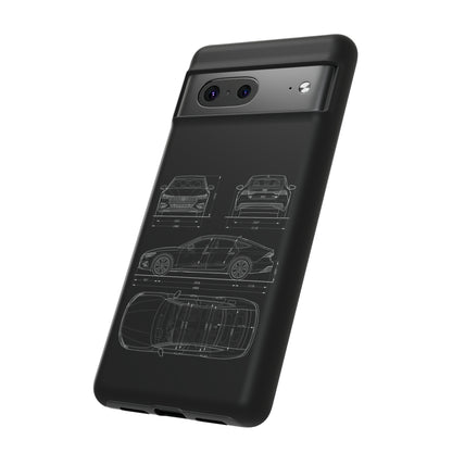 "Car Blueprint RS7" Premium Quality Phone Case