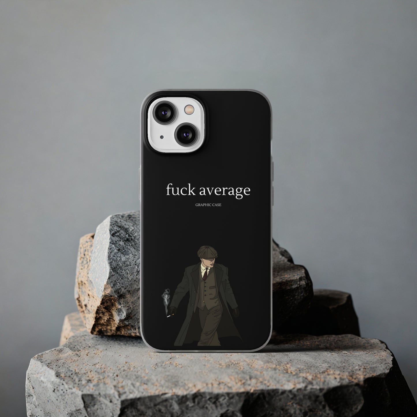 "fuck average" High Quality Phone Case