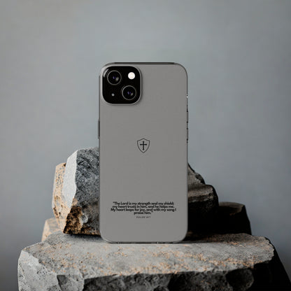 "Psalm 28:7" High Quality Phone Case