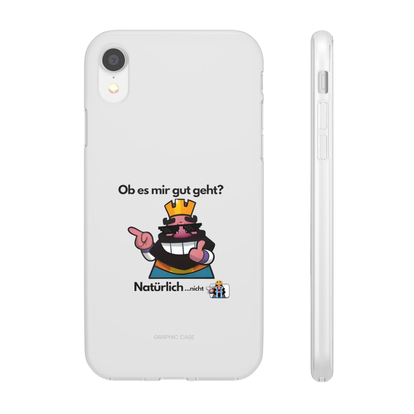 "Ob es mir gut geht? Natürlich... nicht" High Quality Phone Case