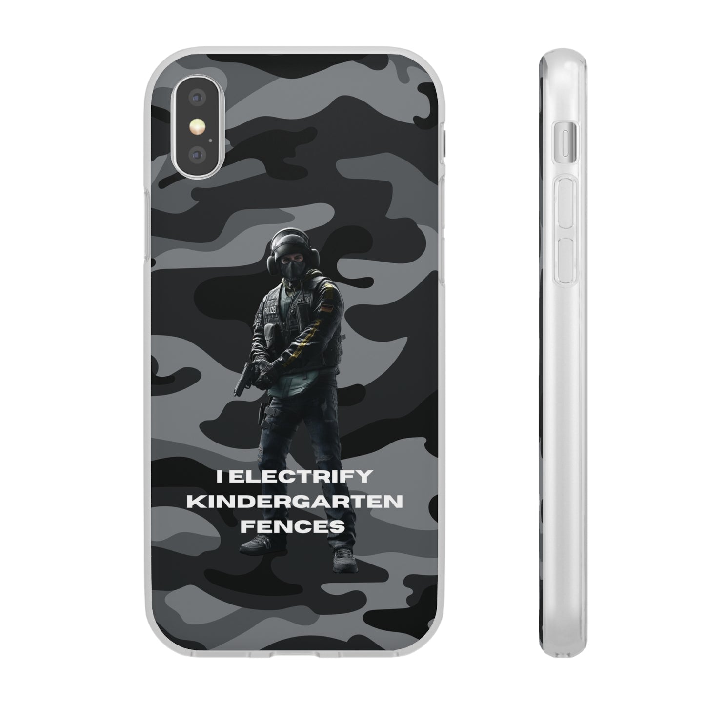 "I electrify kindergarten fences" High Quality Phone Case