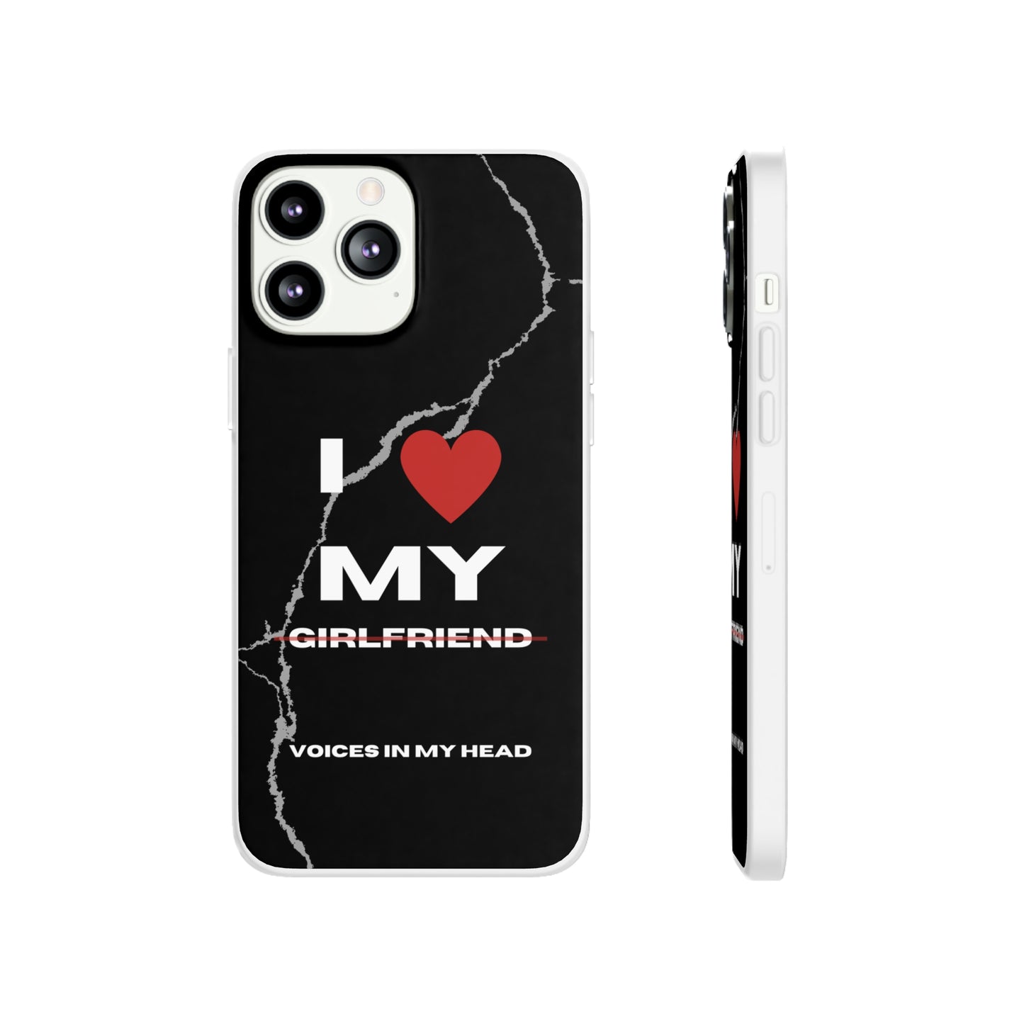 "I love my voices in my head" High Quality Phone Case