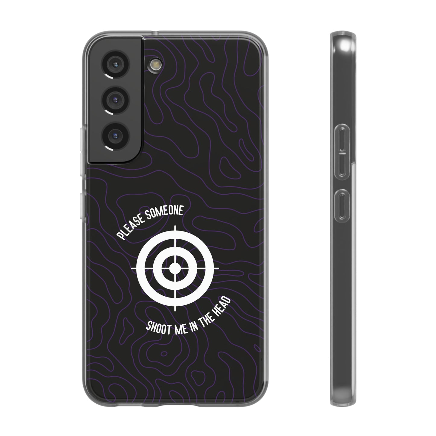 "Please someone, shoot me in the head" High Quality Phone Case