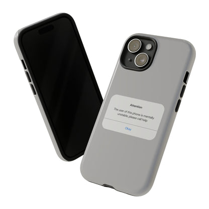 "Attention Notification" Premium Quality Phone Case