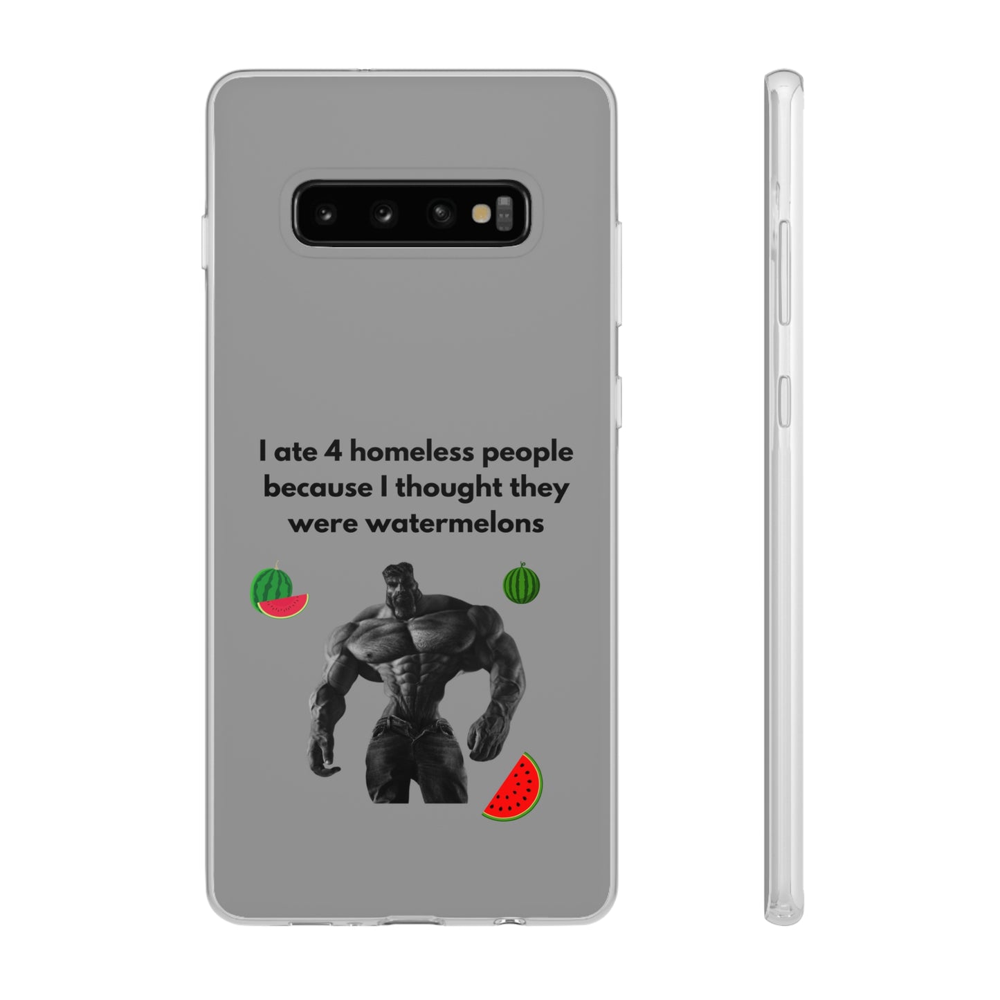 "I ate 4 homeless people" High Quality Phone Cases