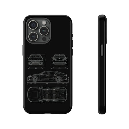 "Car Blueprint RS7" Premium Quality Phone Case