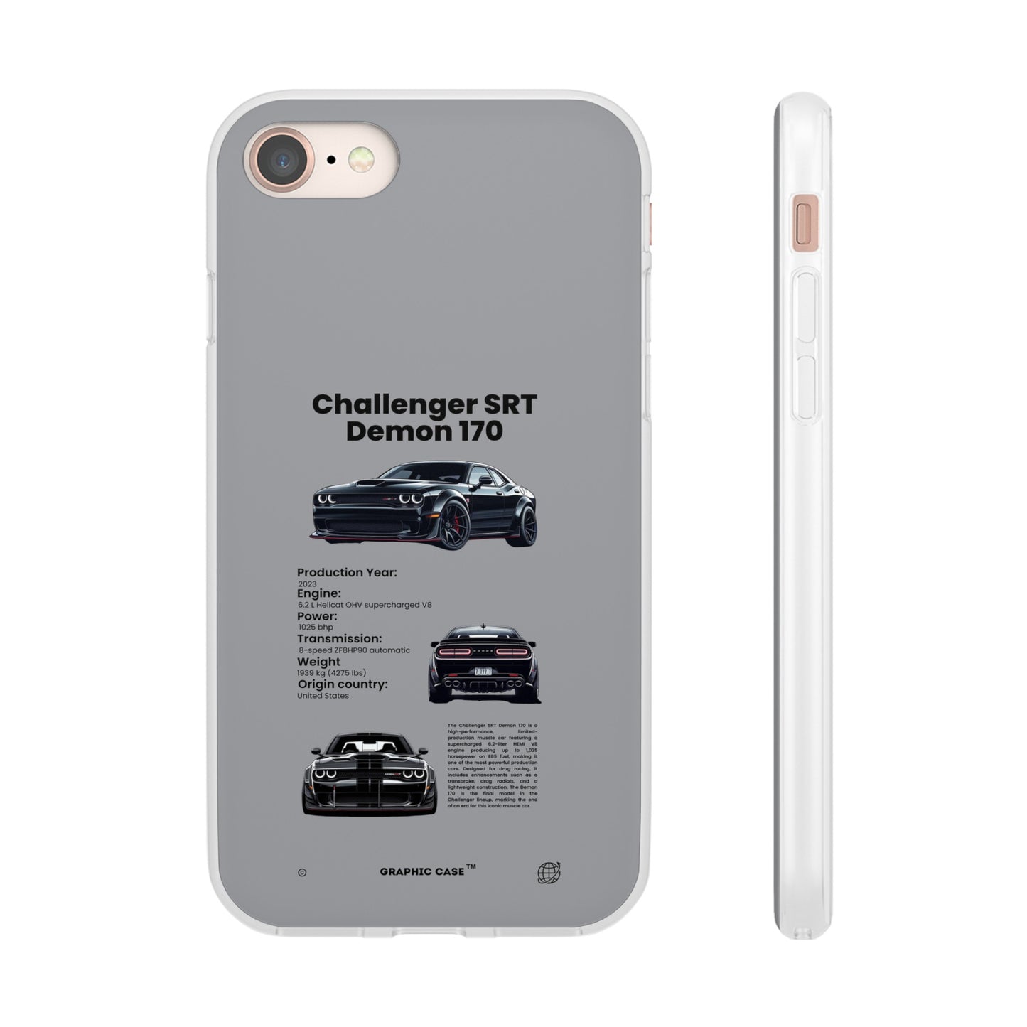 "Challenger SRT Demon 170" High Quality Phone Case