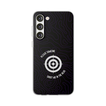 "Please someone, shoot me in the head" High Quality Phone Case