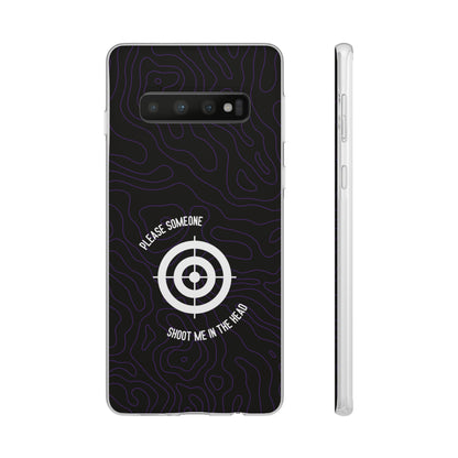 "Please someone, shoot me in the head" High Quality Phone Case