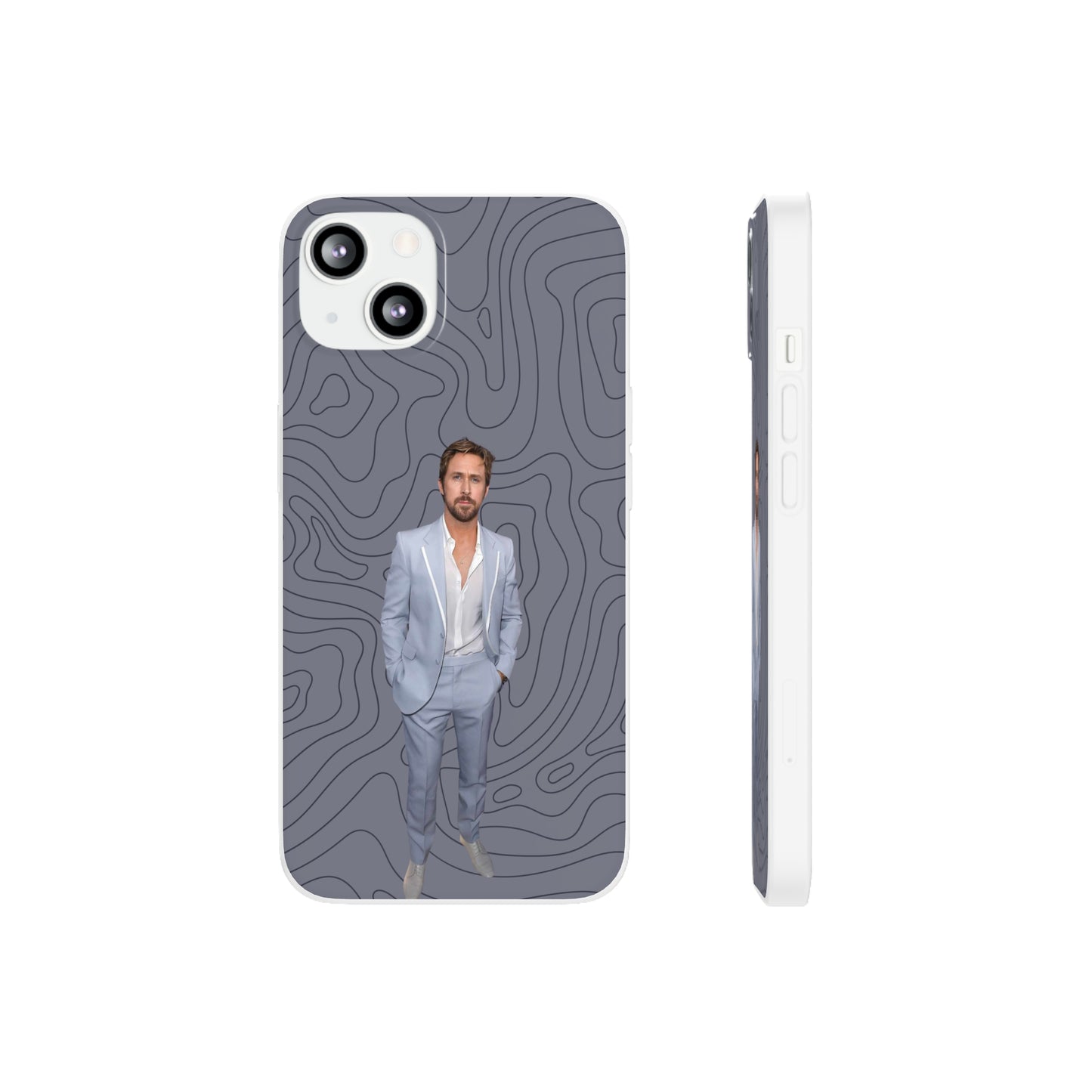 "Ryan Gosling blue" High Quality Phone Case