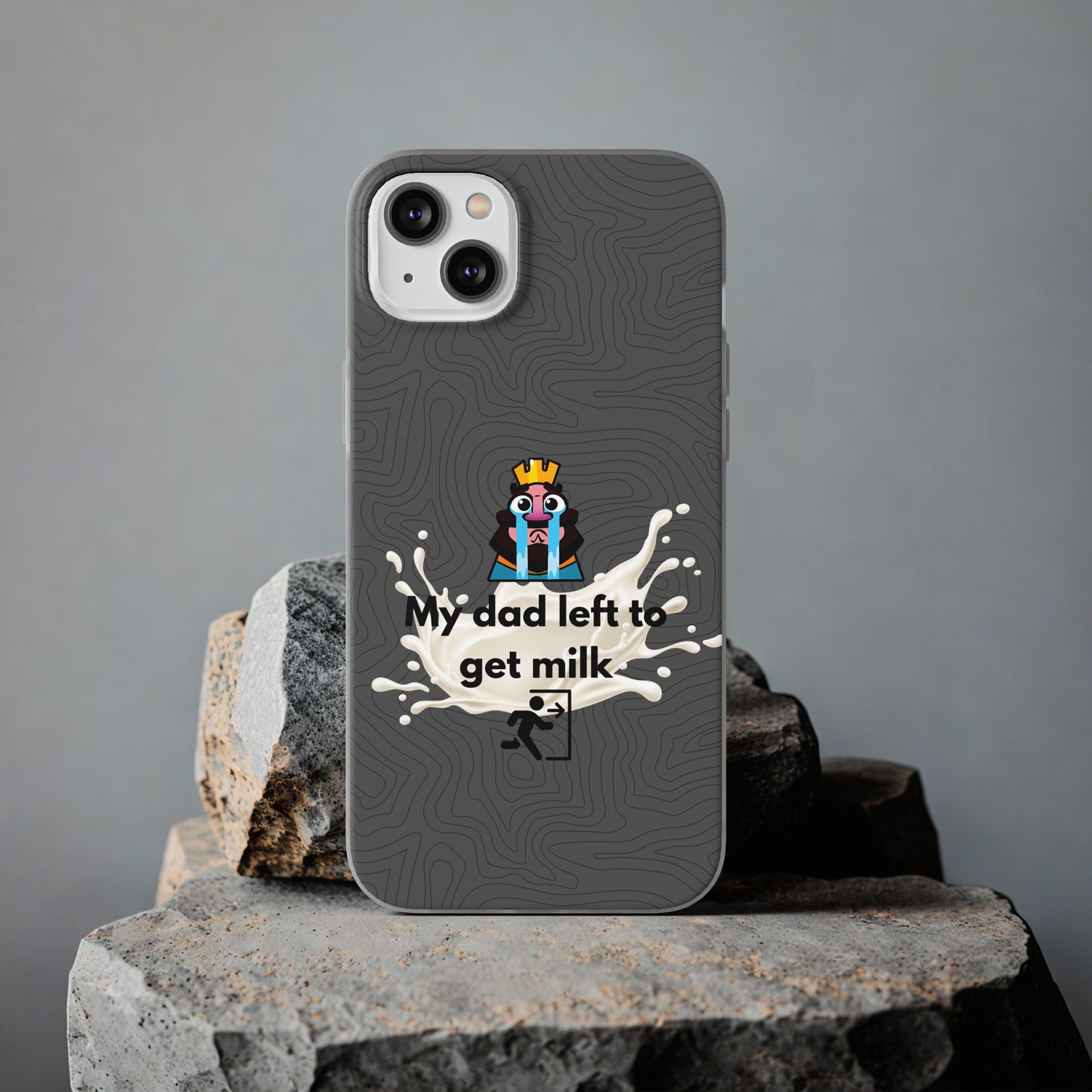 "My dad left to get milk" High Quality Phone Case