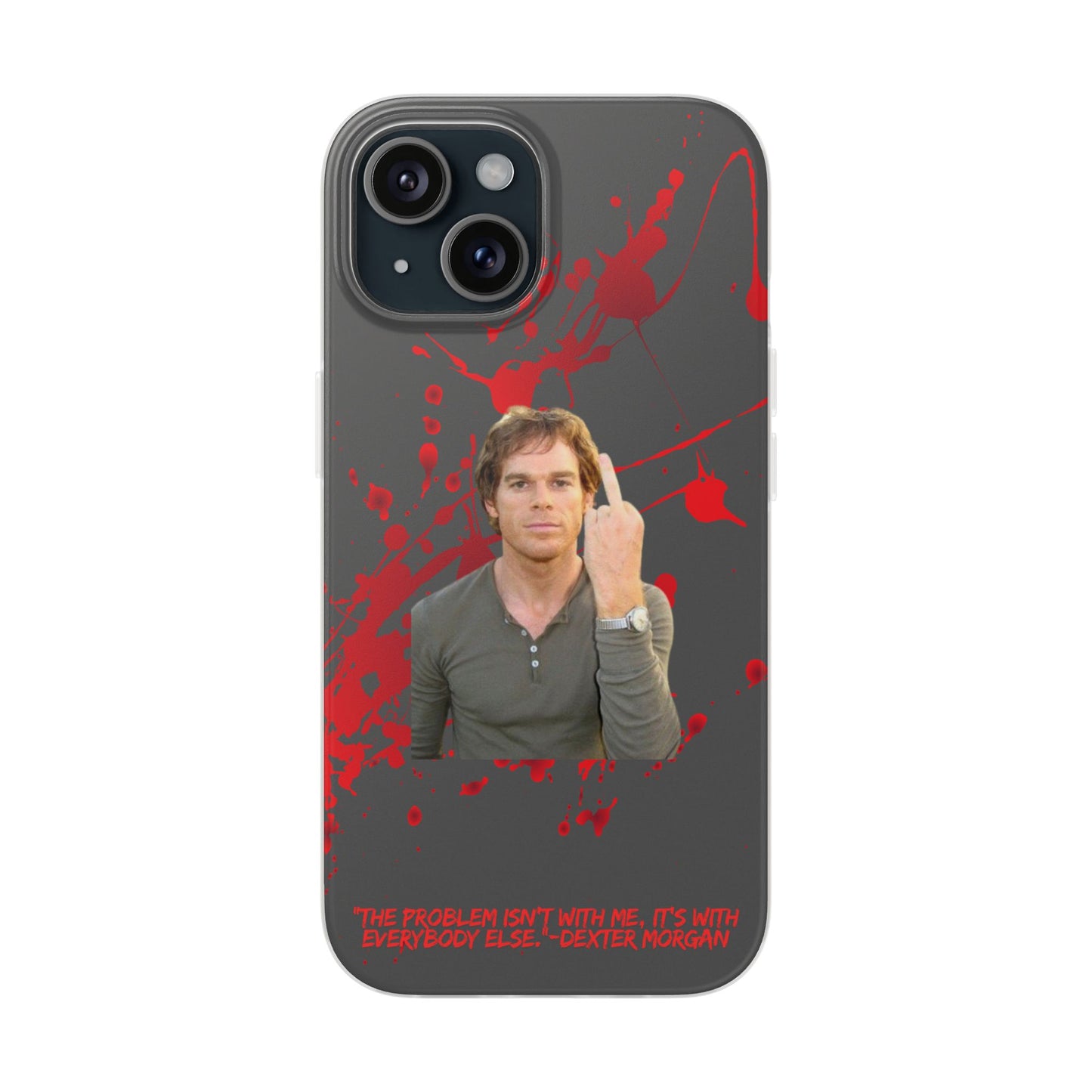 Dexter Middle Finger High Quality Phone Case