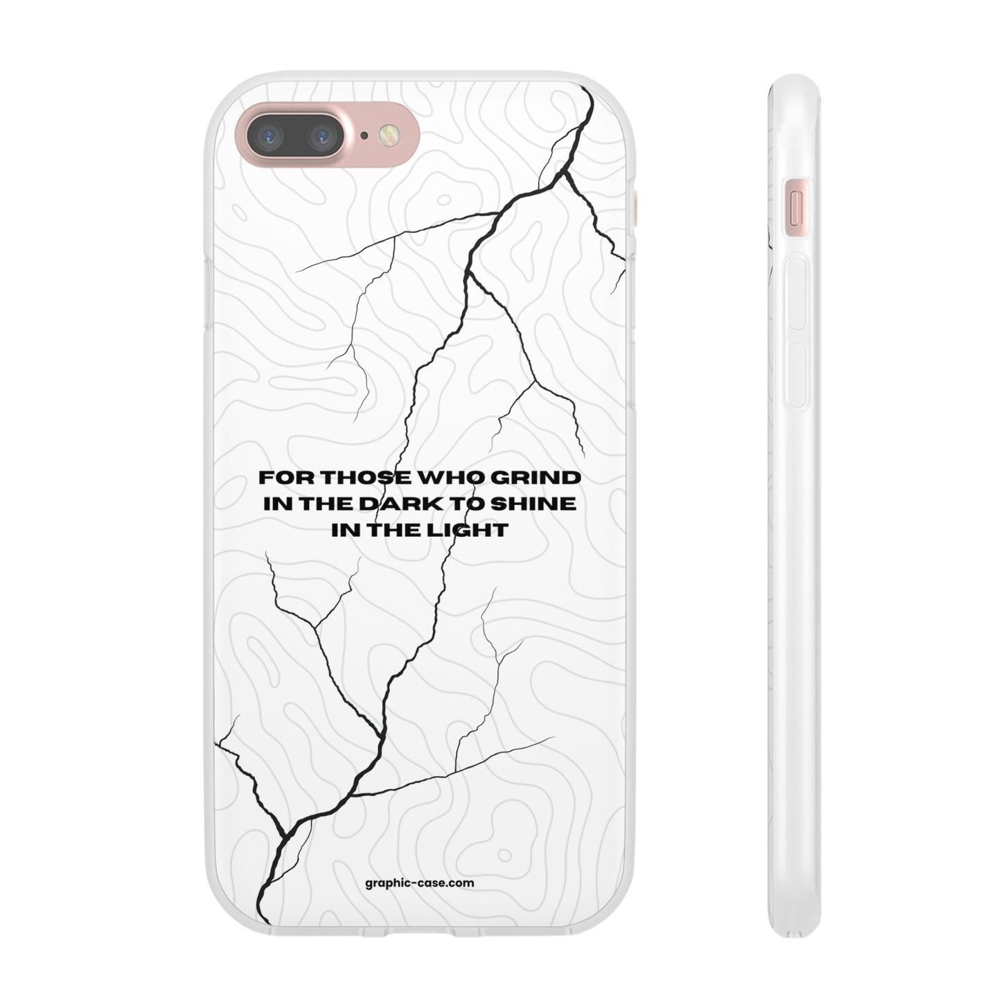 "For those who grind in the dark to shine in the light" High Quality Phone Cases